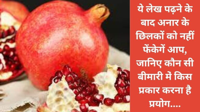 अनार के छिलकों में छिपा है सेहत का राज, इस प्रकार प्रयोग करने से कई बीमारियों से मिलेगी निजात
